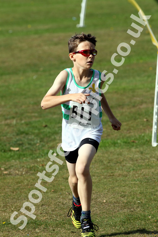 Max Rose (Wakefield DH&AC), under-11 boys, Northern Cross Country Relay, Graves Park, Sheffield title